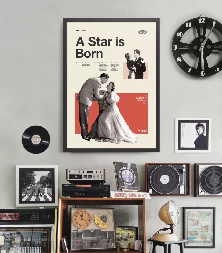 Mid-century Classic A Star is Born movie poster