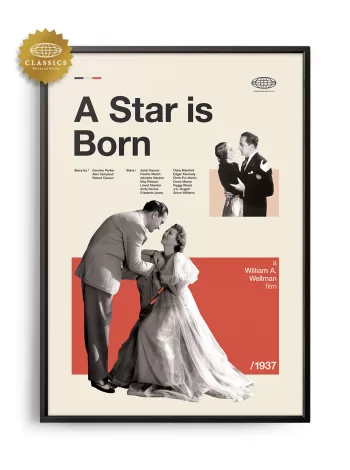 Mid-century Classic A Star is Born movie poster