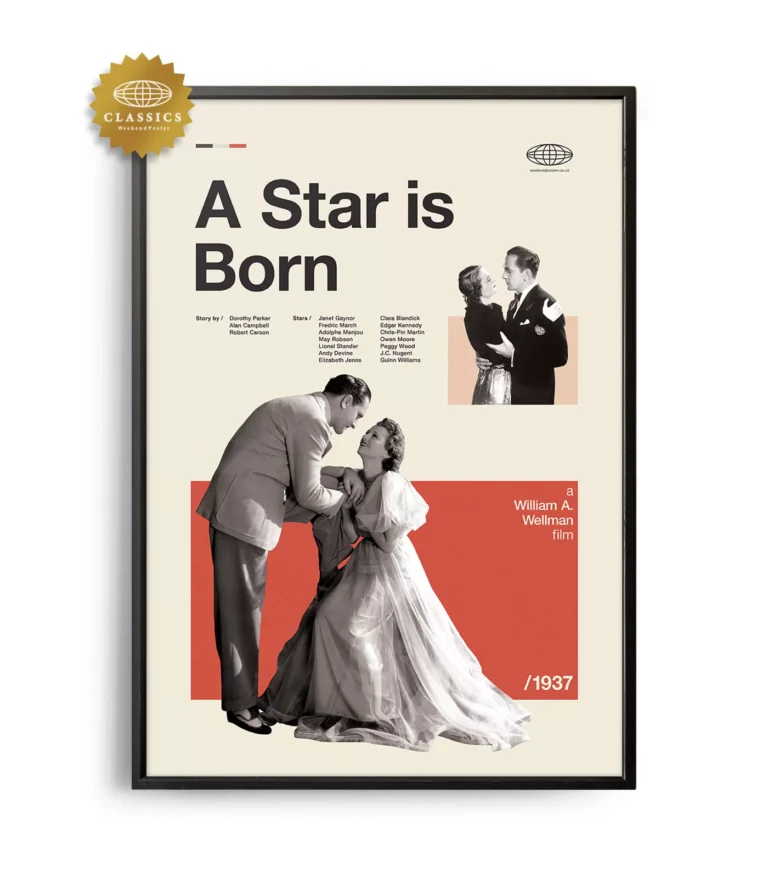 Mid-century Classic A Star is Born movie poster