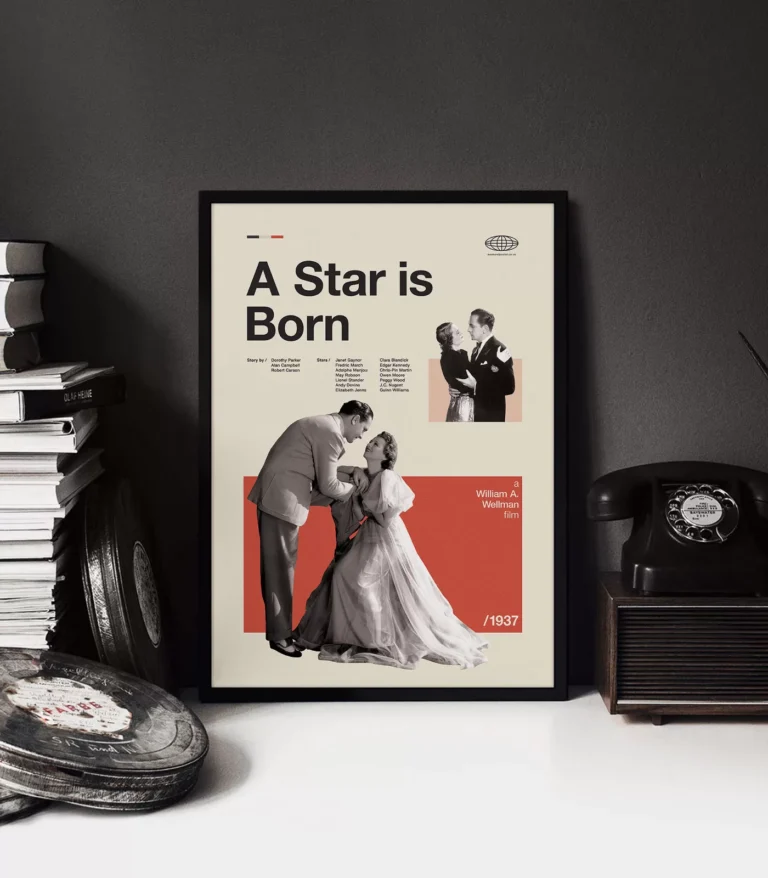 Mid-century Classic A Star is Born movie poster