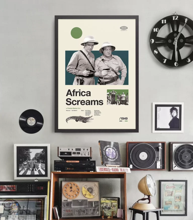 Mid-century Classic Africa Screams movie poster