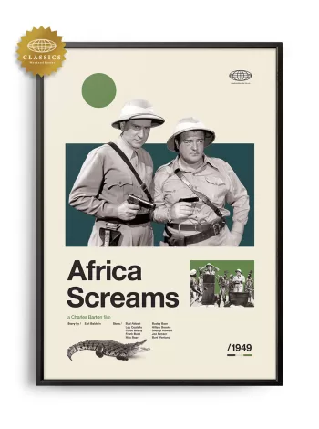 Mid-century Classic Africa Screams movie poster