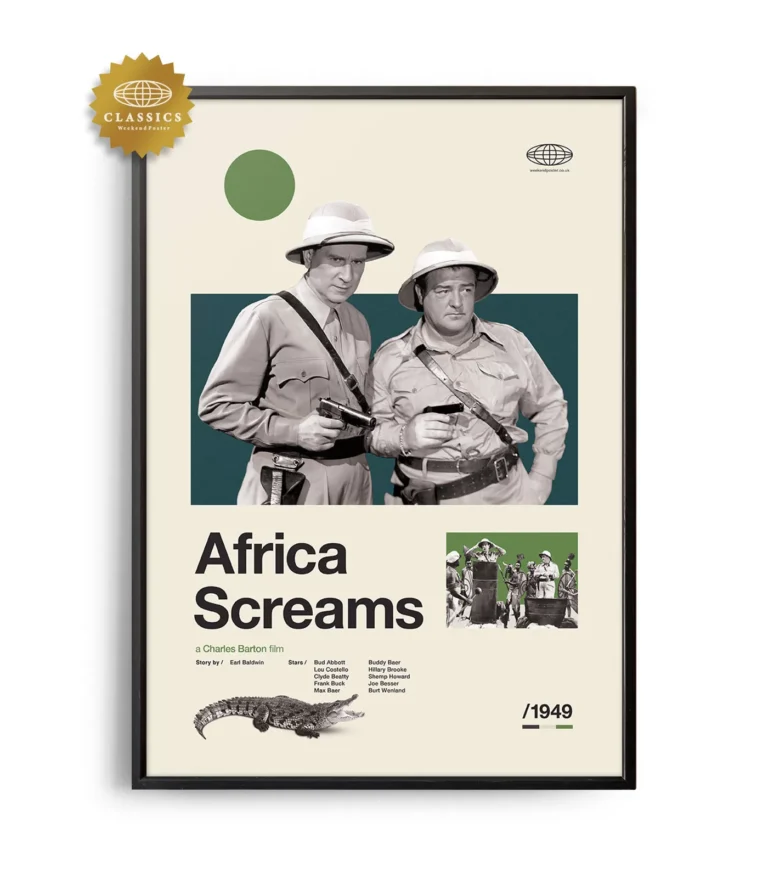 Mid-century Classic Africa Screams movie poster