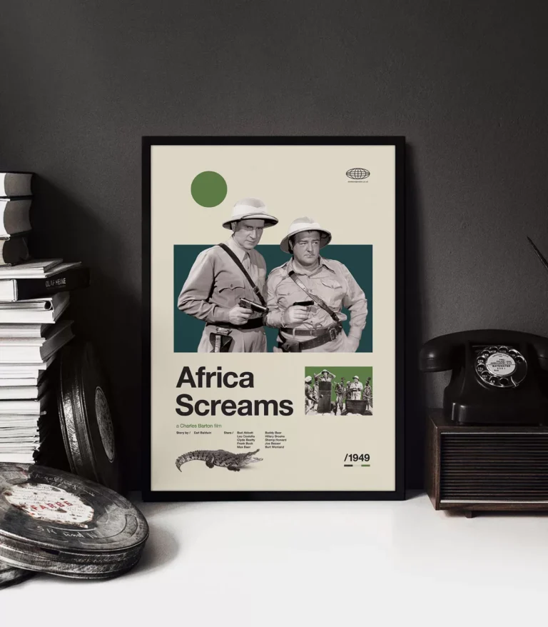 Mid-century Classic Africa Screams movie poster