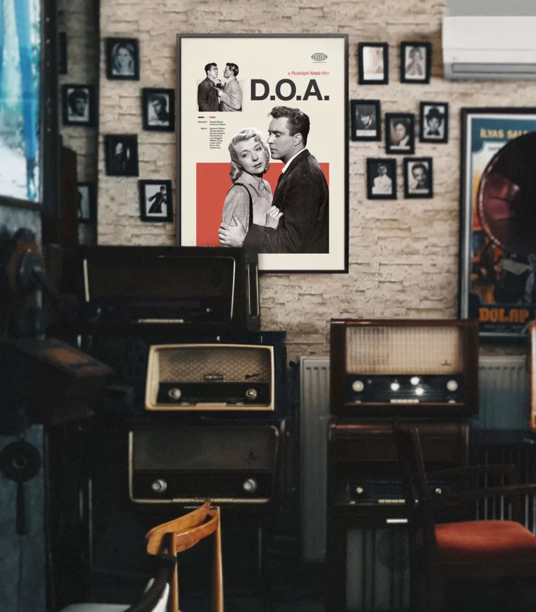 Mid-century Classic D.O.A. movie poster