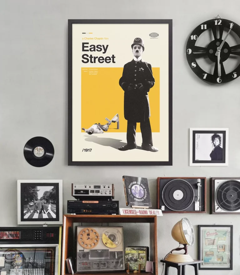 Mid-century Classic Easy Street movie poster