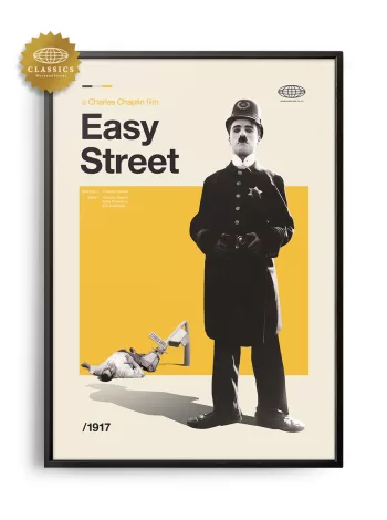 Mid-century Classic Easy Street movie poster
