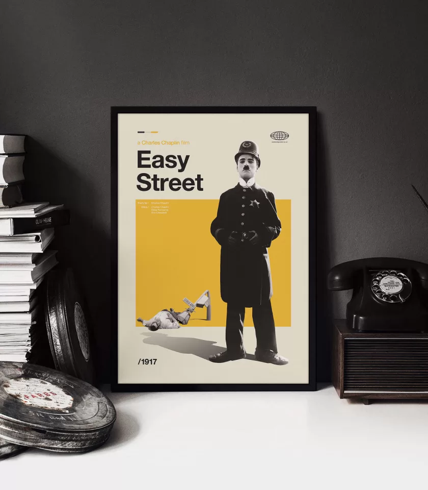 Mid-century Classic Easy Street movie poster - Image 4