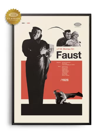 Mid-century Classic Faust movie poster