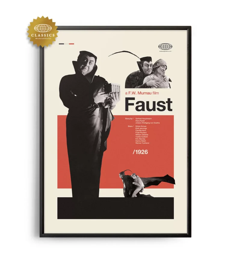 Mid-century Classic Faust movie poster