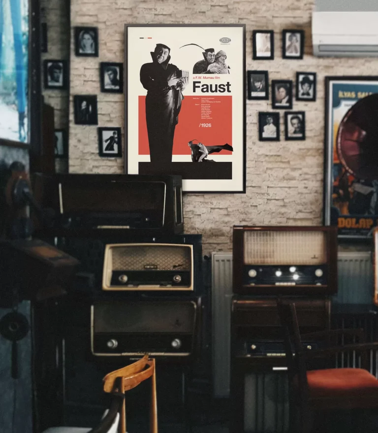 Mid-century Classic Faust movie poster