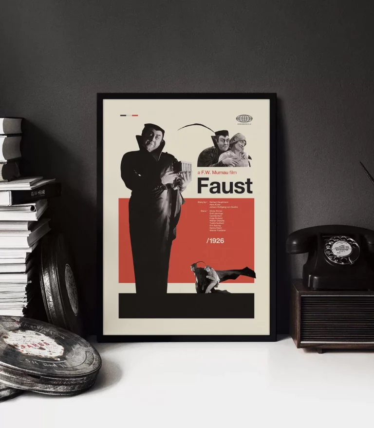 Mid-century Classic Faust movie poster