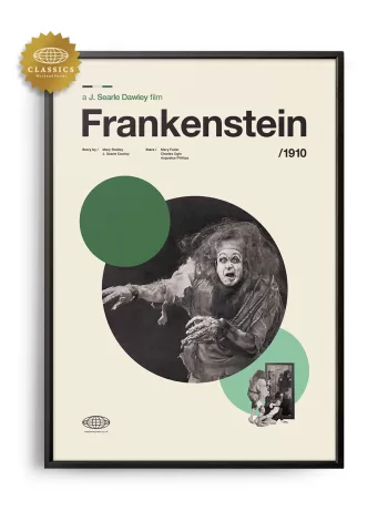 Mid-century Classic Frankenstein movie poster