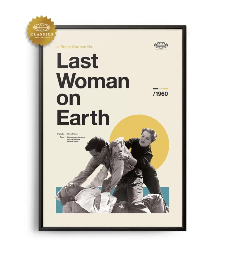 Mid-century Classic Last Woman on Earth movie poster