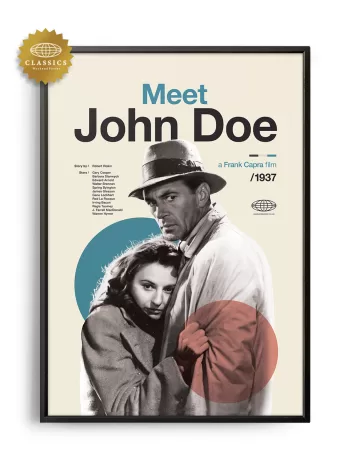 Mid-century Classic Meet John Doe movie poster
