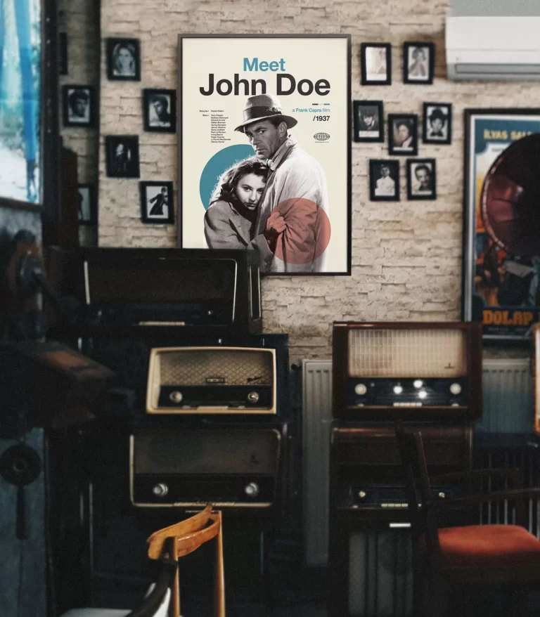 Mid-century Classic Meet John Doe movie poster