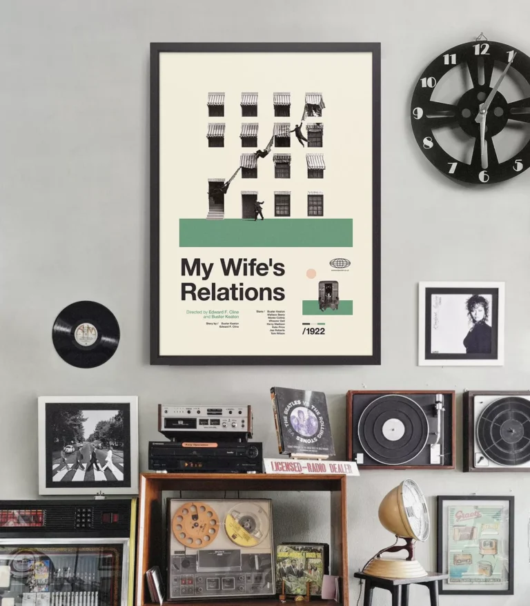 Mid-century Classic My Wife's Relations movie poster