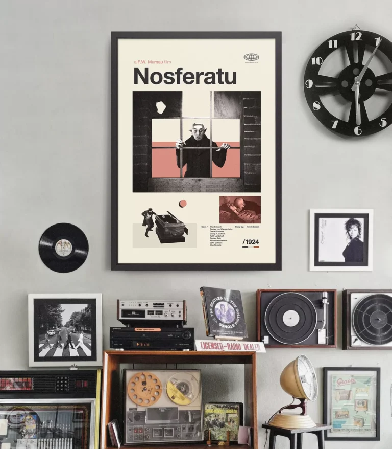 Mid-century Classic Nosferatu movie poster