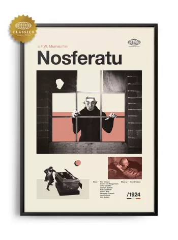 Mid-century Classic Nosferatu movie poster