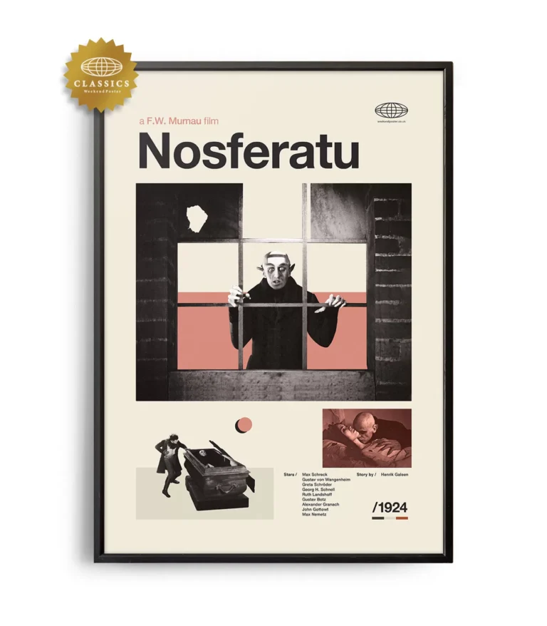 Mid-century Classic Nosferatu movie poster