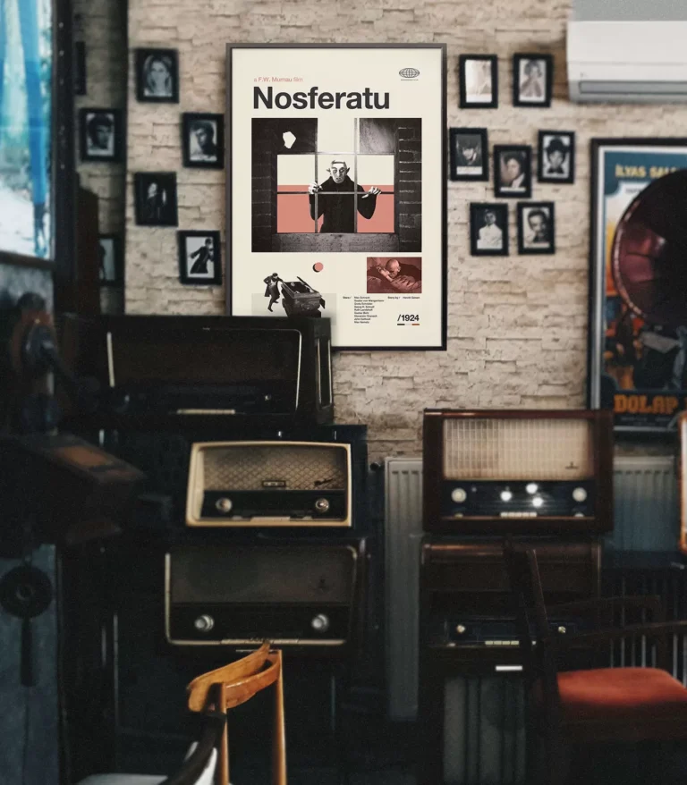 Mid-century Classic Nosferatu movie poster