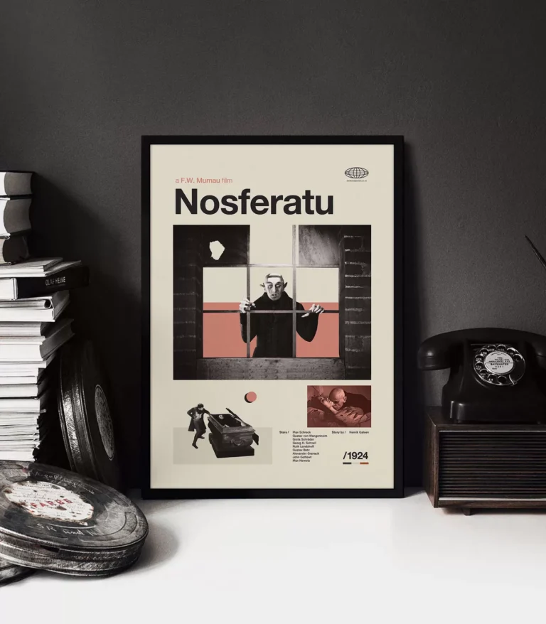Mid-century Classic Nosferatu movie poster