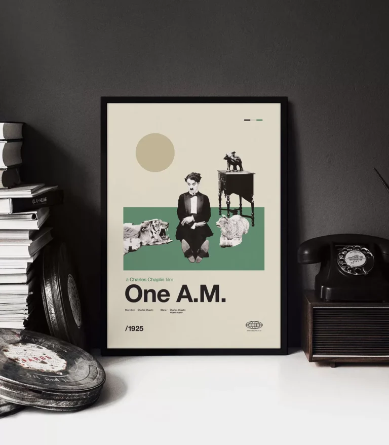 Mid-century Classic One A.M. movie poster