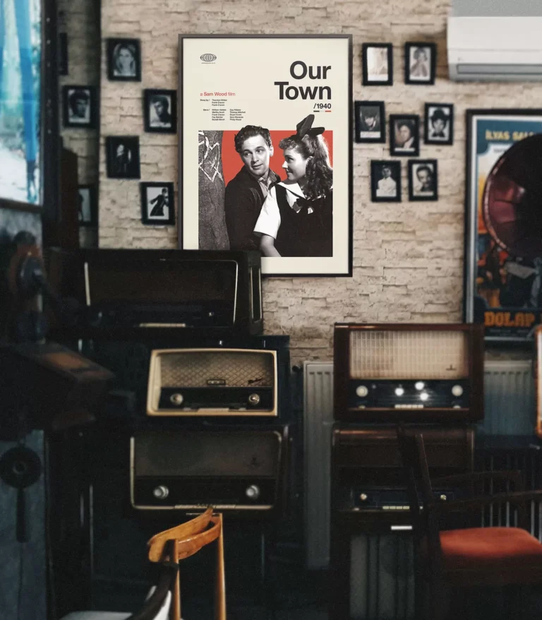 Mid-century Classic Our Town movie poster