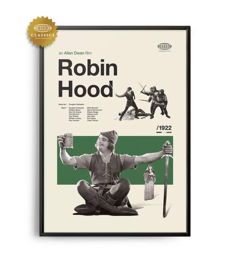 Mid-century Classic Robin Hood movie poster