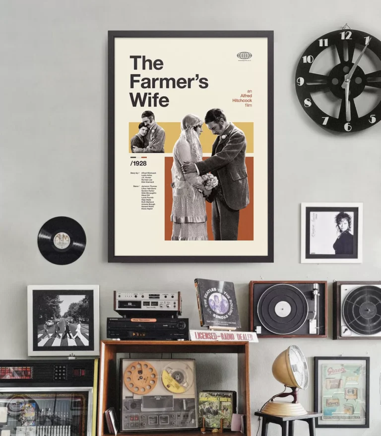 Mid-century Classic The Farmer's Wife movie poster