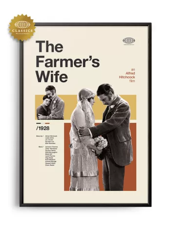 Mid-century Classic The Farmer's Wife movie poster