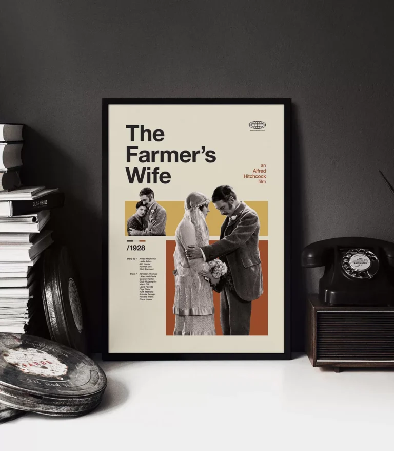 Mid-century Classic The Farmer's Wife movie poster