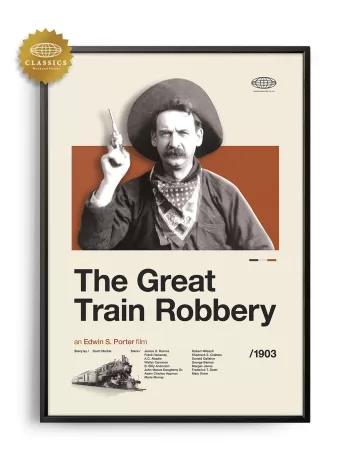 Mid-century Classic The Great Train Robbery movie poster