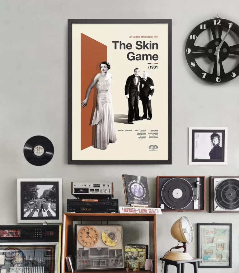 Mid-century Classic The Skin Game movie poster