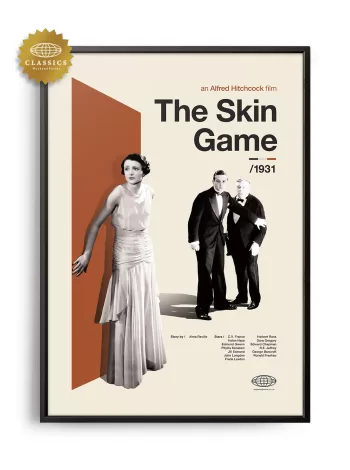 Mid-century Classic The Skin Game movie poster