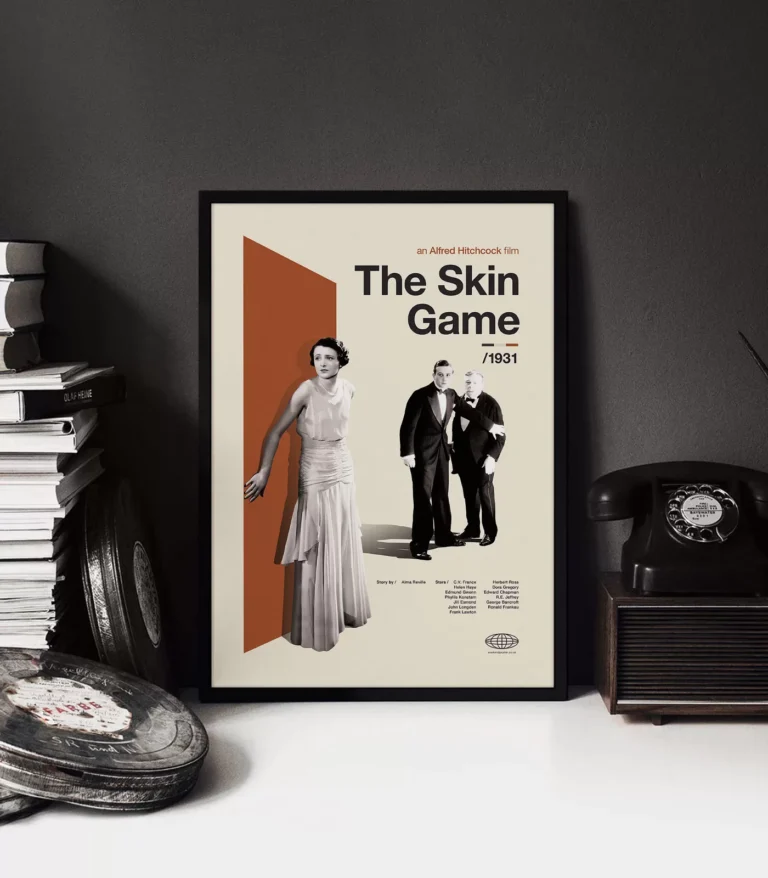 Mid-century Classic The Skin Game movie poster