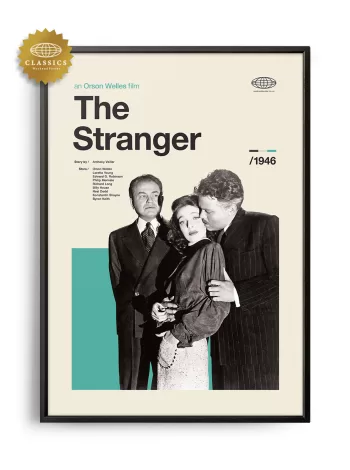 Mid-century Classic The Stranger movie poster