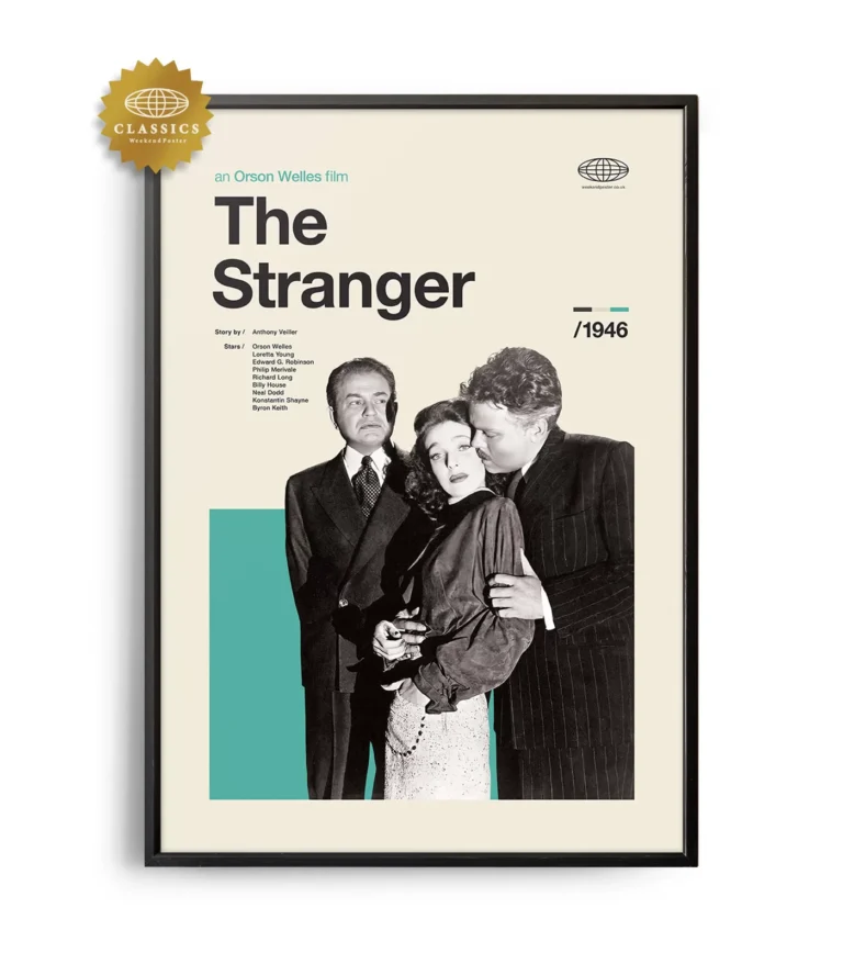 Mid-century Classic The Stranger movie poster