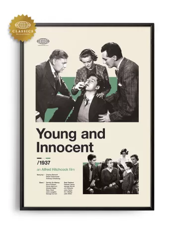 Mid-century Classic Young and Innocent movie poster