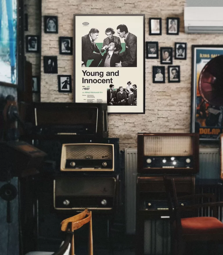 Mid-century Classic Young and Innocent movie poster