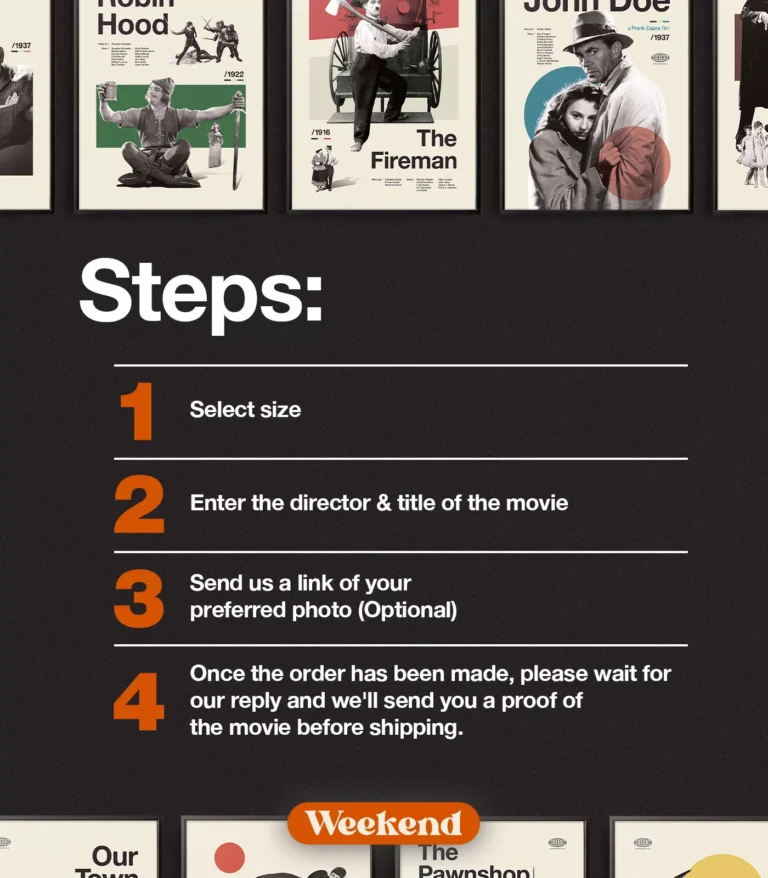 Mid-century modern Classic Custom Movie poster