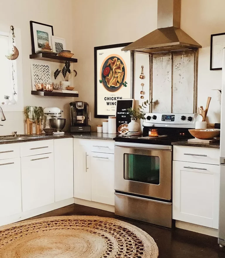 Mid-century modern Chicken Wings recipe poster