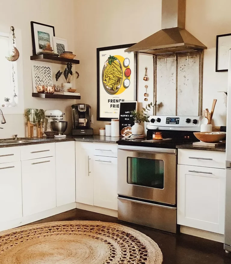 Mid-century modern French Fries recipe poster