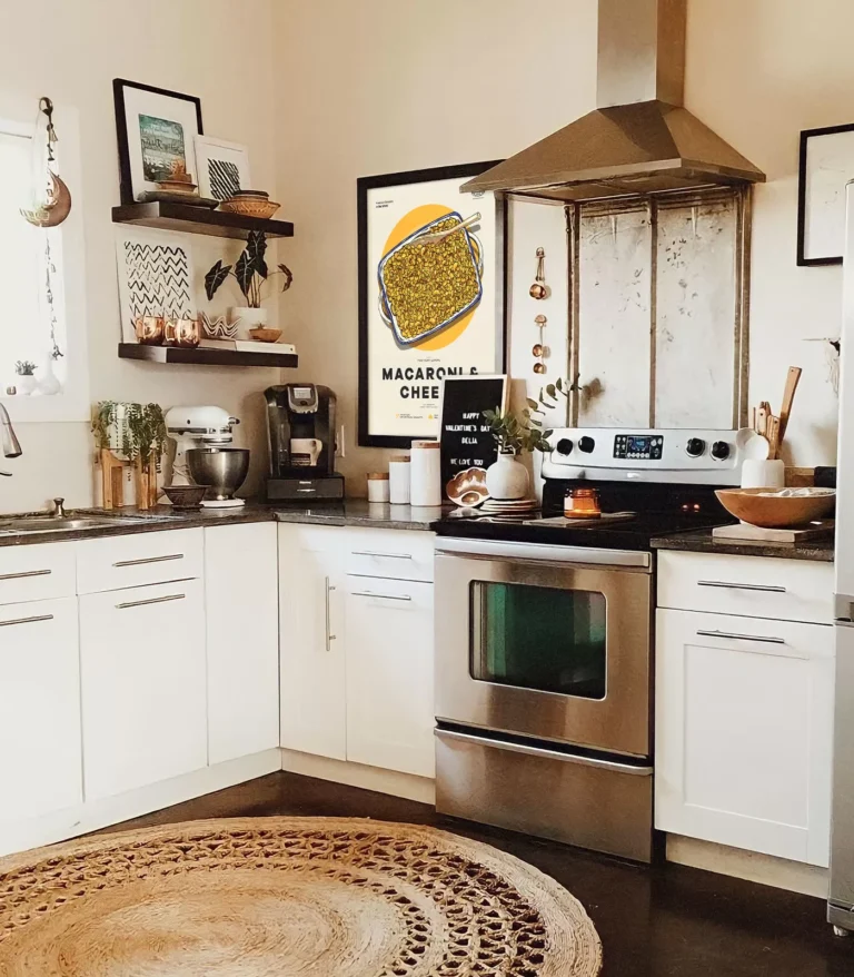 Mid-century modern Mac & Cheese recipe poster