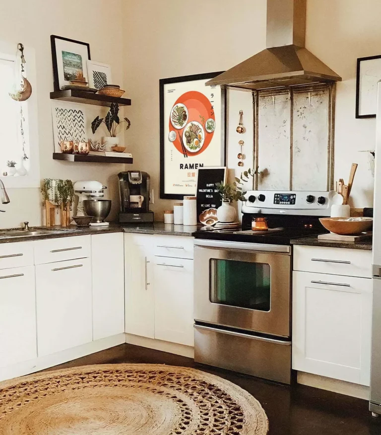 Mid-century modern Ramen recipe poster