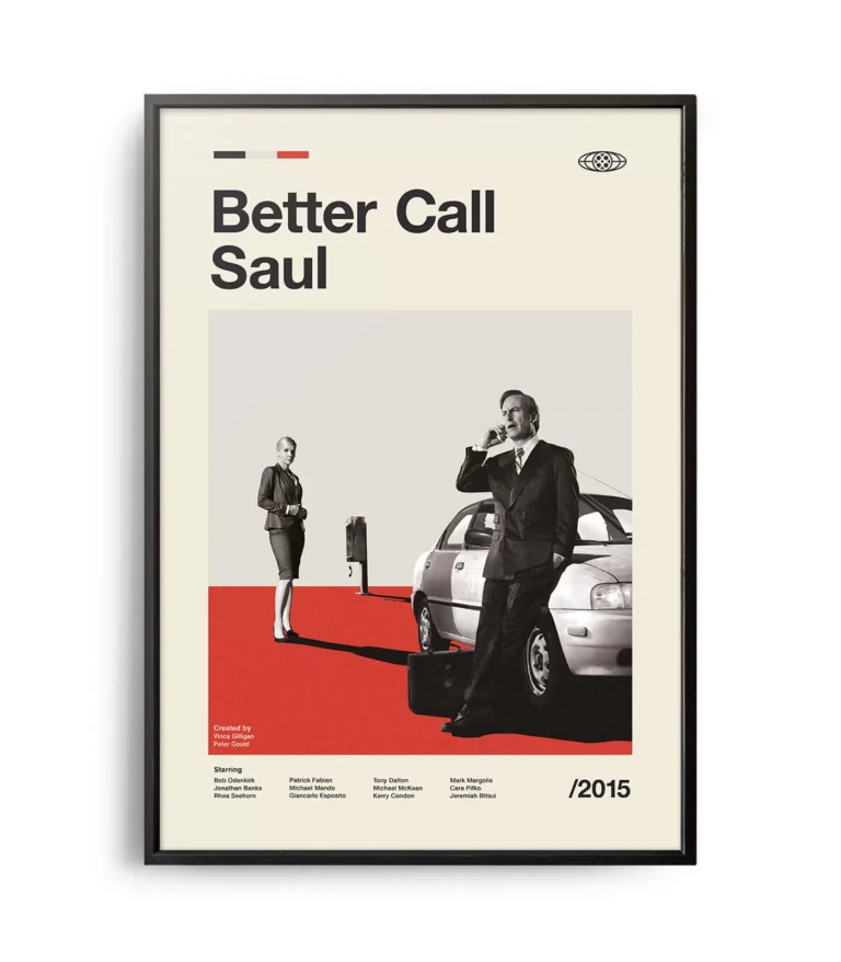 Mid-century modern Better Call Saul TV series poster