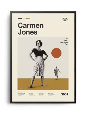 Mid-century modern Carmen Jones movie poster