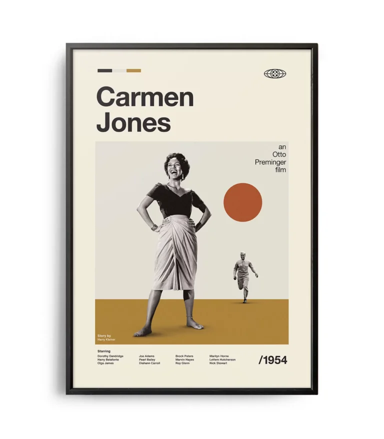 Mid-century modern Carmen Jones movie poster