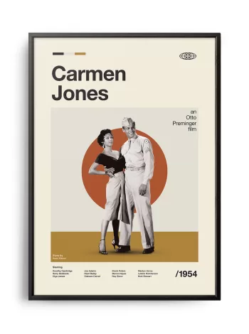 Mid-century modern Carmen Jones movie poster