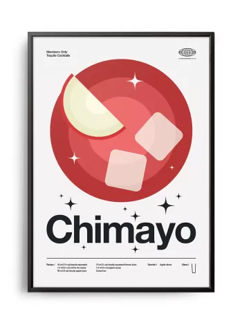 Mid-century modern Chimayo Cocktail poster